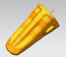 KH23EX Komatsu PC240 Schaufelzähne Zahn